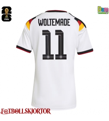 Tyskland Nick Woltemade #11 Hemmatröja Dam VM 2026 Kortärmad